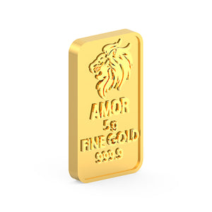 $75 Monthly SUBSCRIPTION for the 5 Gram AMOR Fine Gold Bar